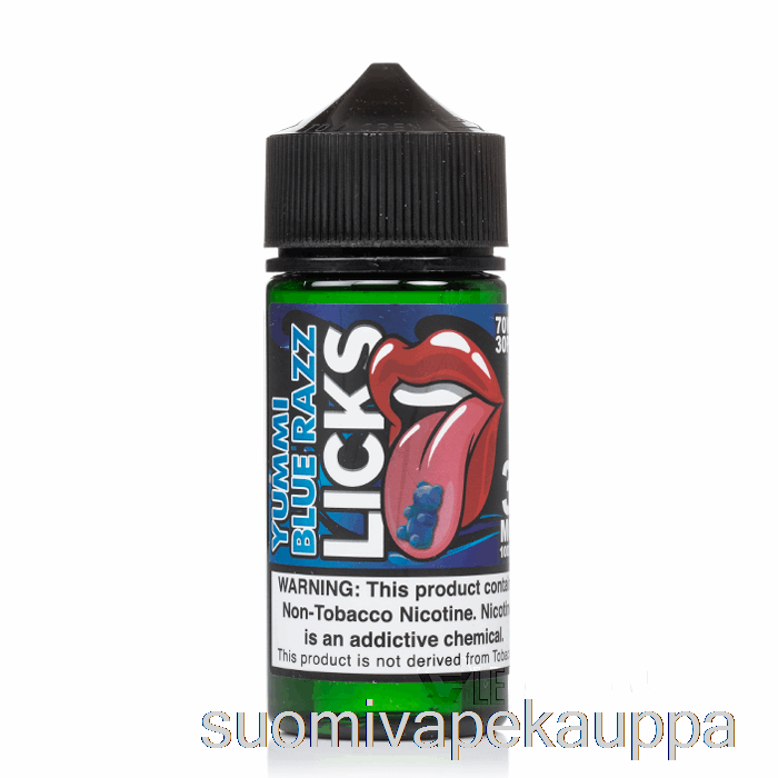 Vape Netistä Yummi Sininen Vadelma - Nuolee Roll Upz - 100ml 0mg